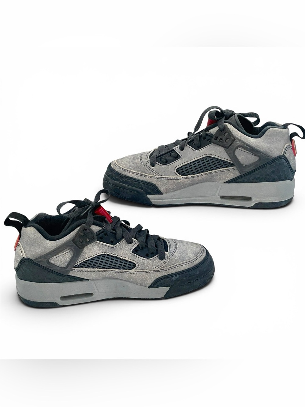 Air Jordan Spizike Low GS Silver Black Sneakers Youth Size 5Y Metallic - Picture 3 of 10